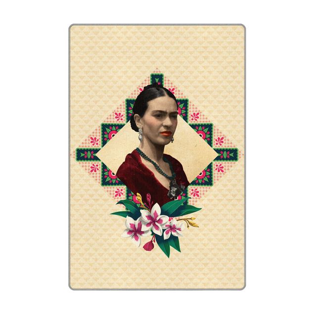Frida Kahlo Wandbild Frida Kahlo - Blumen und Geometrie