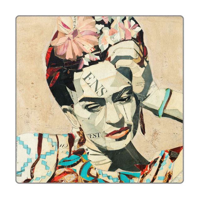 Waschbare Teppiche Frida Kahlo - Collage No.1