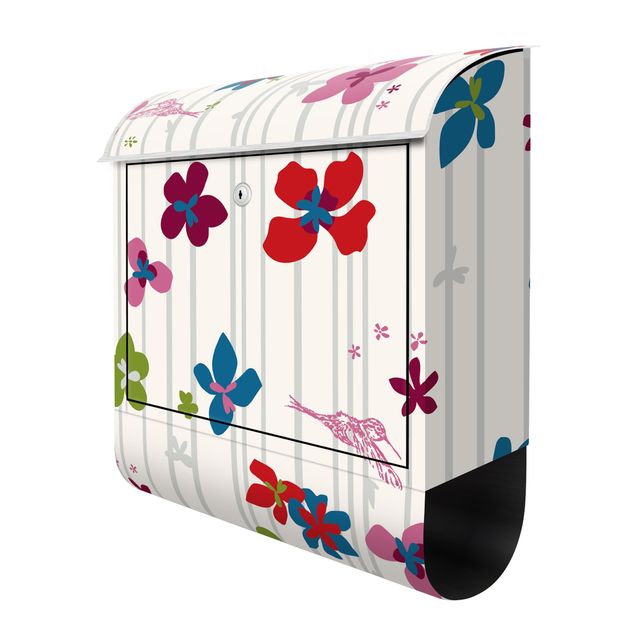 Briefkasten Design Floral Pattern