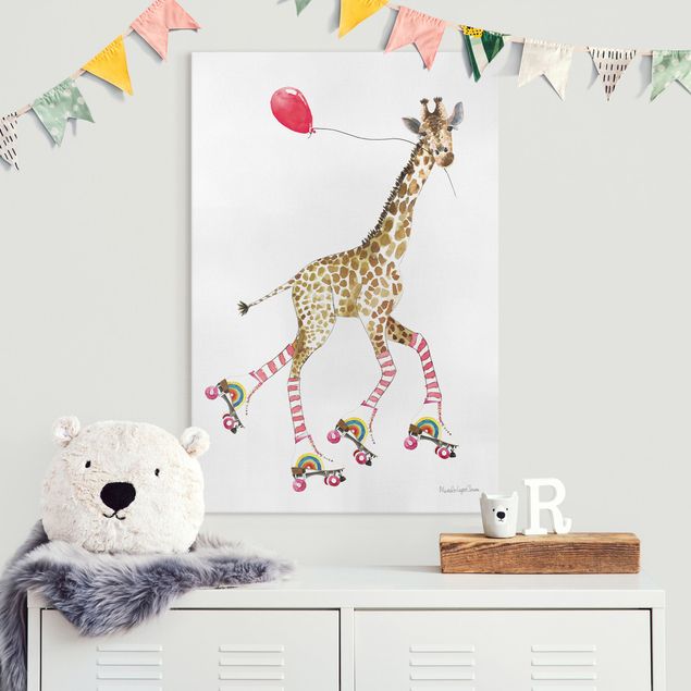 Deko Kinderzimmer Giraffe auf Freudenfahrt