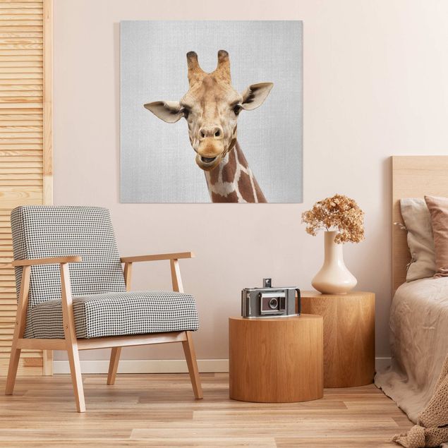 Giraffen Bilder auf Leinwand Giraffe Gundel