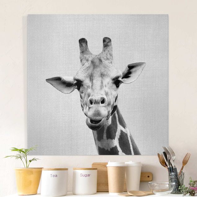 Deko Kinderzimmer Giraffe Gundel Schwarz Weiß