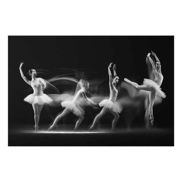 Wandbilder Schwarz-Weiß Ballerina Art Wave