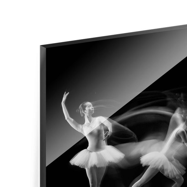Glasbilder Ballerina Art Wave