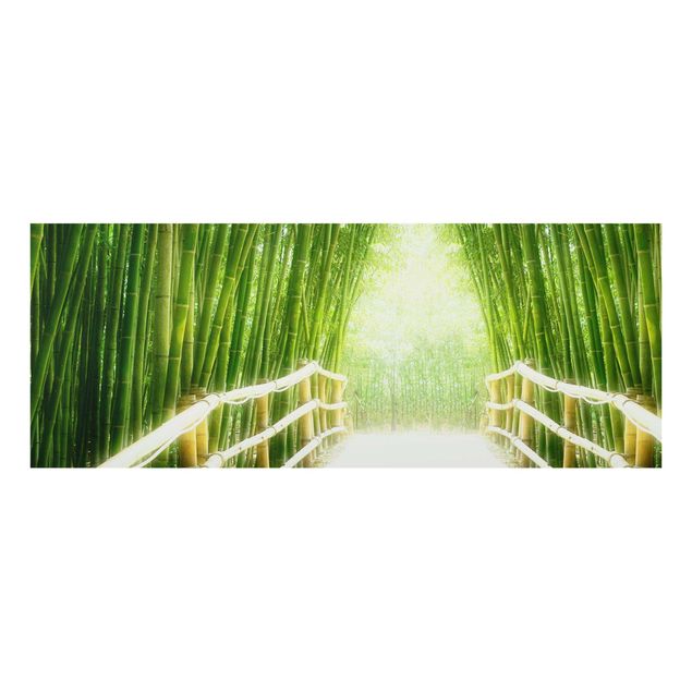 Wandbilder 3D Bamboo Way
