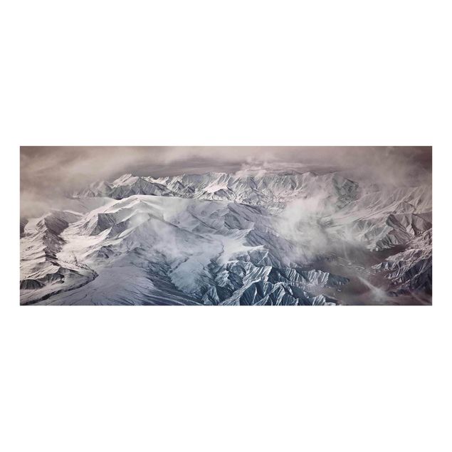 Glasbilder Landschaften Berge von Tibet