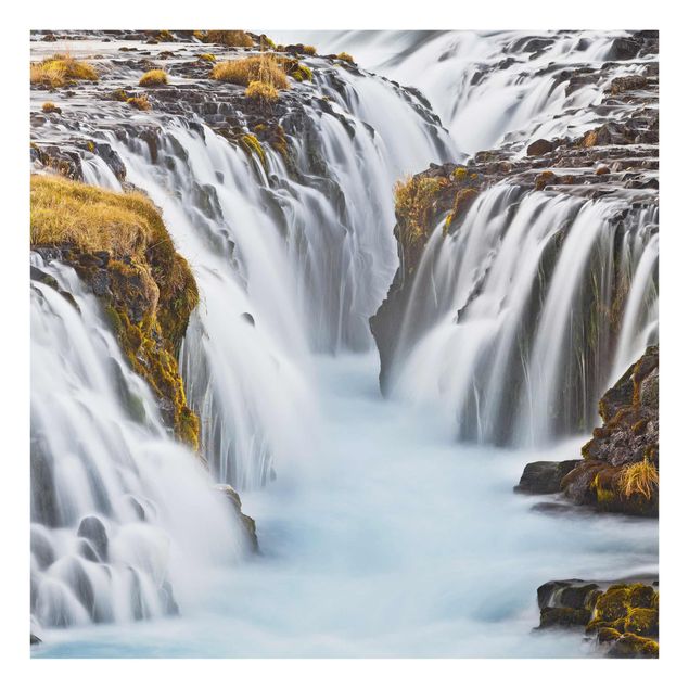 Wandbilder Natur Brúarfoss Wasserfall in Island