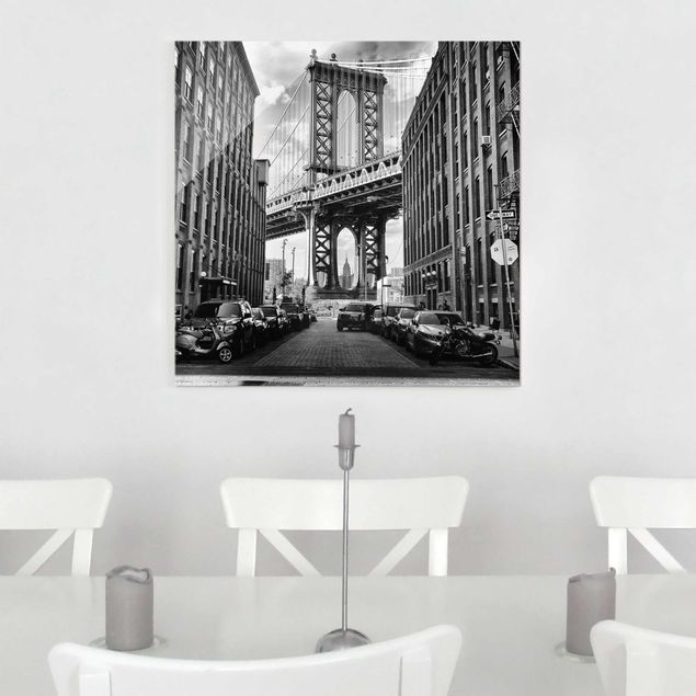 Wanddeko Küche Manhattan Bridge in America