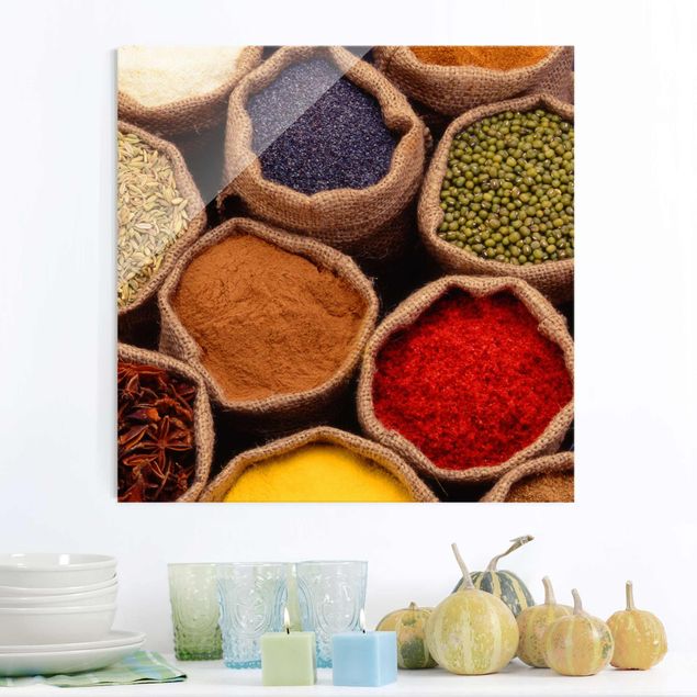 Küchen Deko Colourful Spices