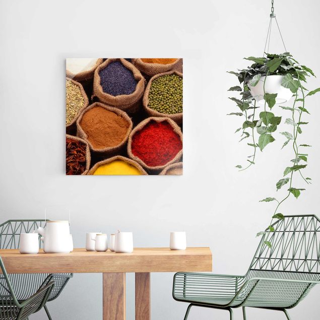 Wandbilder Gewürze Colourful Spices
