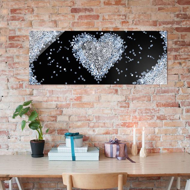 Wandbilder Liebe Diamant Herz