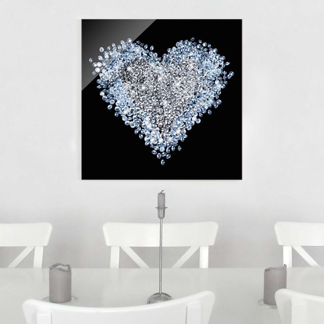 Wandbilder Liebe Diamant Herz