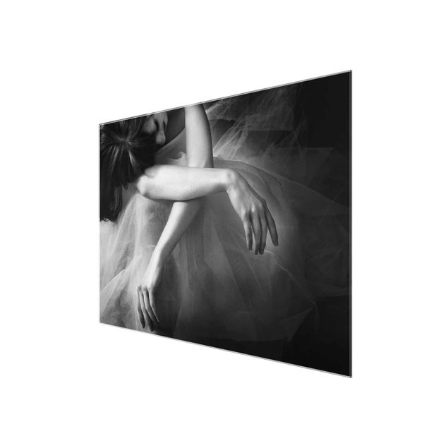 Wandbilder Schwarz-Weiß Die Hände einer Ballerina