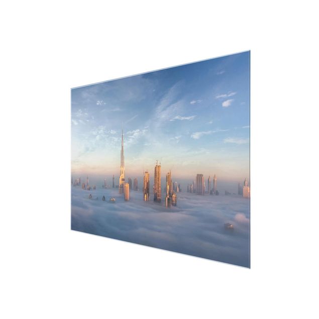 Wandbilder Blau Dubai über den Wolken