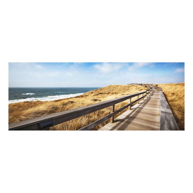 Wandbilder Meer Dünenweg an der Nordsee auf Sylt
