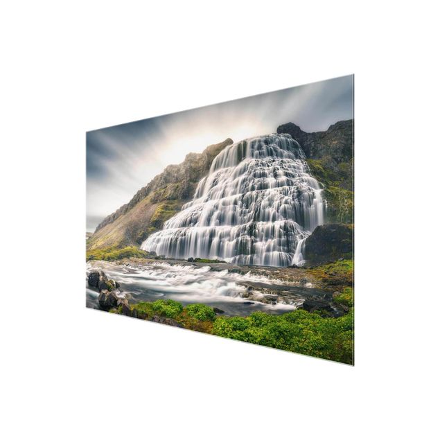 Wandbilder Modern Dynjandi Wasserfall