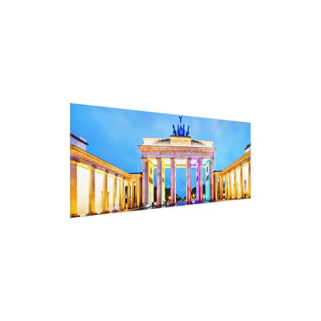 Wandbilder 3D Erleuchtetes Brandenburger Tor