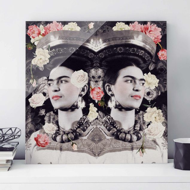 Wanddeko Küche Frida Kahlo - Blumenflut