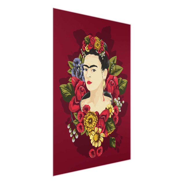 Wandbilder Floral Frida Kahlo - Rosen