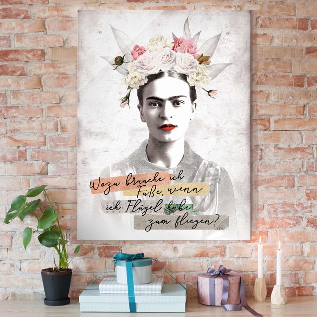 Küchen Deko Frida Kahlo - Zitat