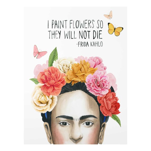 Wandbilder Bunt Fridas Gedanken - Blumen