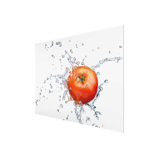 Glas Wandbilder Frische Tomate