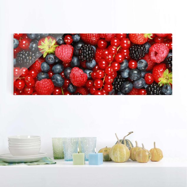 Wandbilder Früchte Fruchtige Waldbeeren
