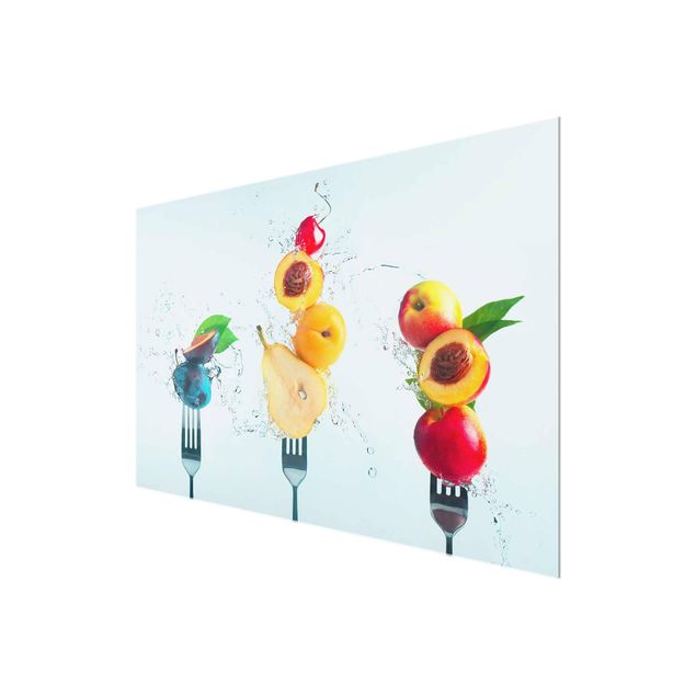 Glas Wandbilder Fruchtsalat