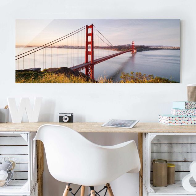 Glasbilder Städte Golden Gate Bridge in San Francisco