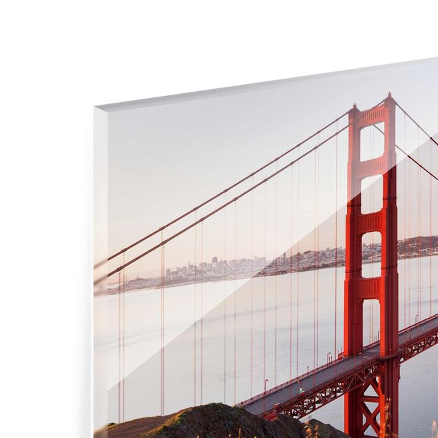 Glas Wandbilder Golden Gate Bridge in San Francisco