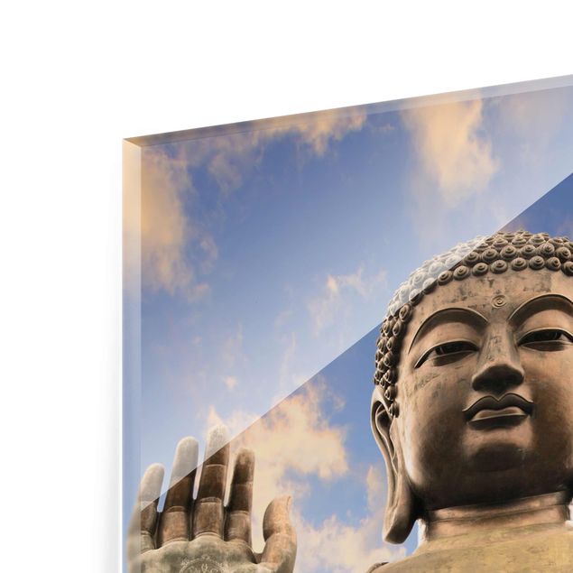 Glasbild - Großer Buddha - Hoch 3:4