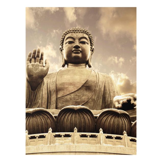 schöne Bilder Großer Buddha Sepia