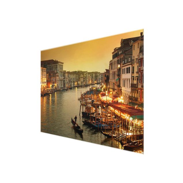 Glas Wandbilder Großer Kanal von Venedig