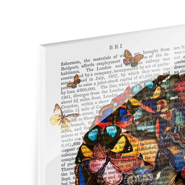 Wandbilder Grusellektüre - Schmetterlingsschädel