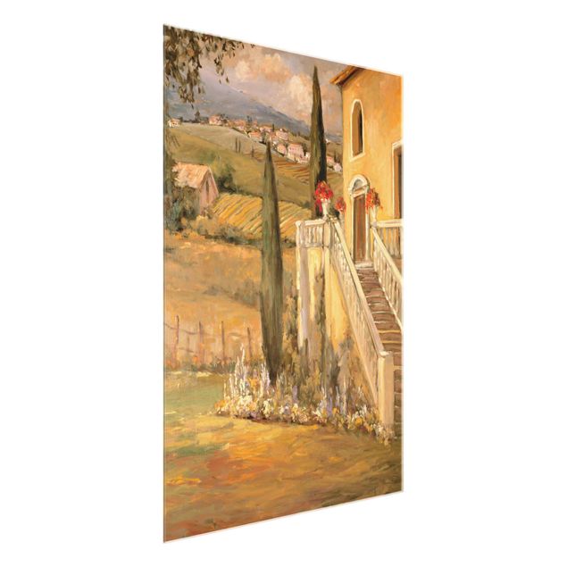 Wandbilder Modern Italienische Landschaft - Haustreppe