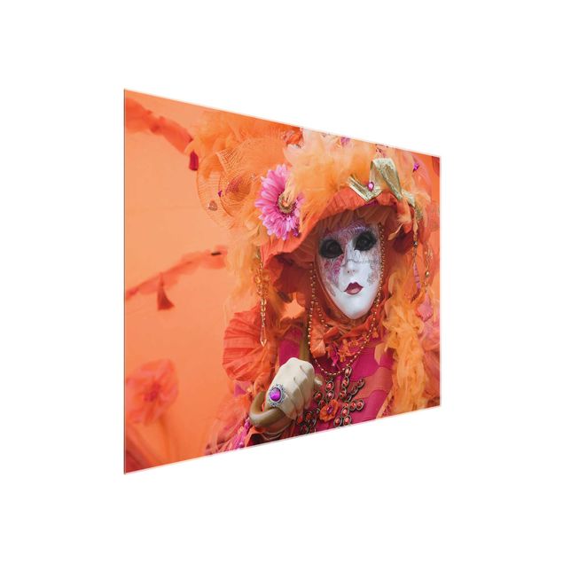 Wandbilder Modern Karneval in Orange