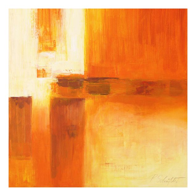Wandbilder Braun Petra Schüßler - Komposition in Orange und Braun 01