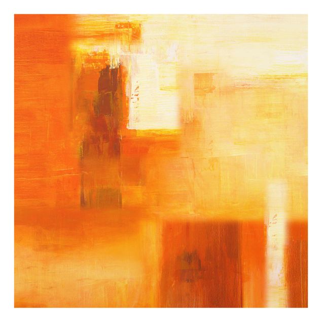 Wandbilder Braun Petra Schüßler - Komposition in Orange und Braun 02