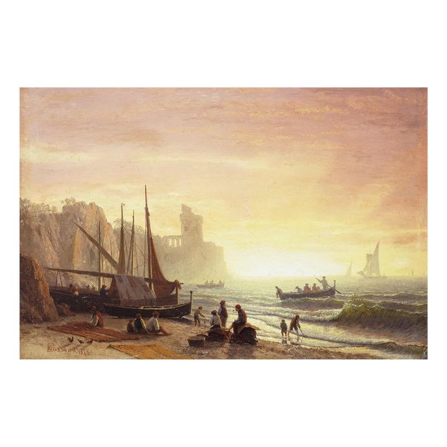 Wandbilder Landschaften Albert Bierstadt - Fischereiflotte