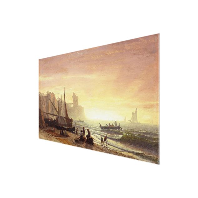 Wandbilder Strände Albert Bierstadt - Fischereiflotte
