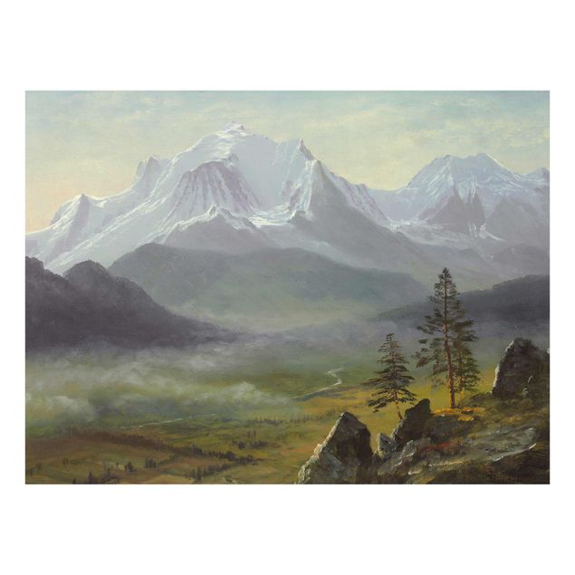 Wandbilder Berge Albert Bierstadt - Mont Blanc