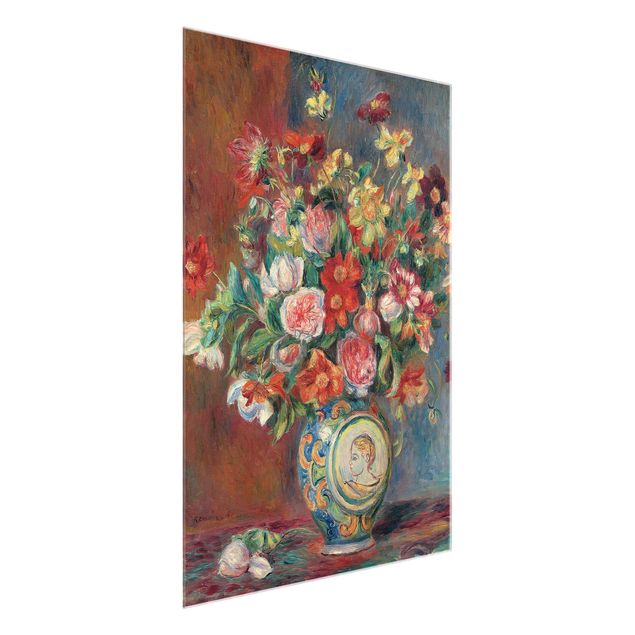 Glasbilder Blumen Auguste Renoir - Blumenvase