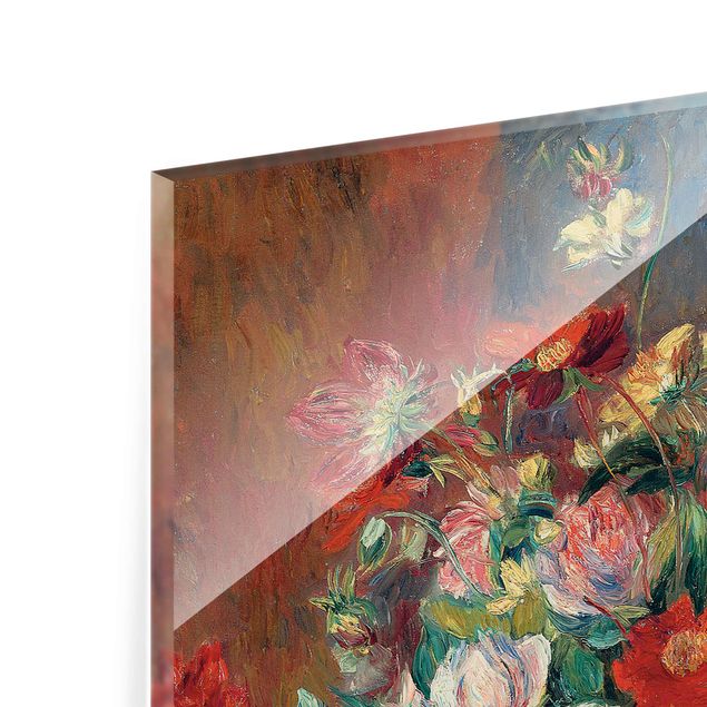 Wandbilder Rot Auguste Renoir - Blumenvase