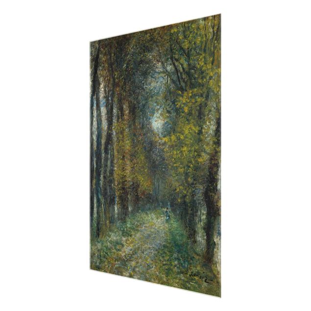 Glasbilder Landschaften Auguste Renoir - Die Allee