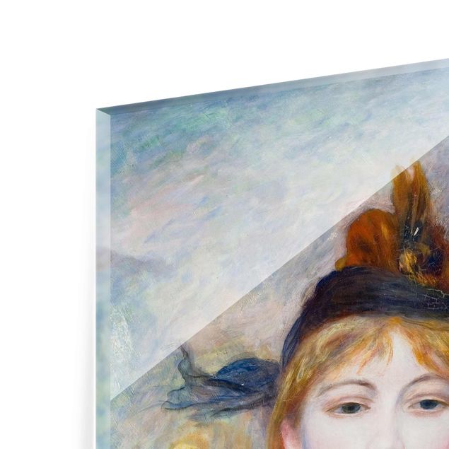 Wandbilder Rot Auguste Renoir - Die Spaziergängerin