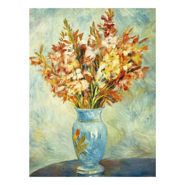 Wandbilder Floral Auguste Renoir - Gladiolen in Vase