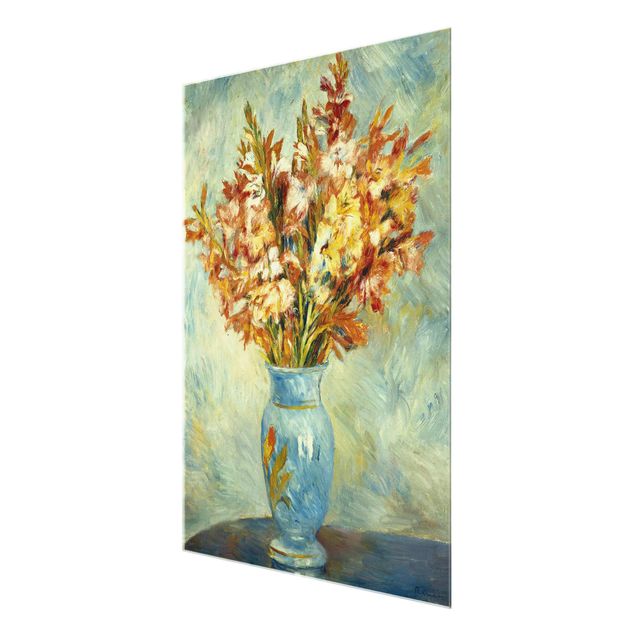 Wandbilder Blumen Auguste Renoir - Gladiolen in Vase