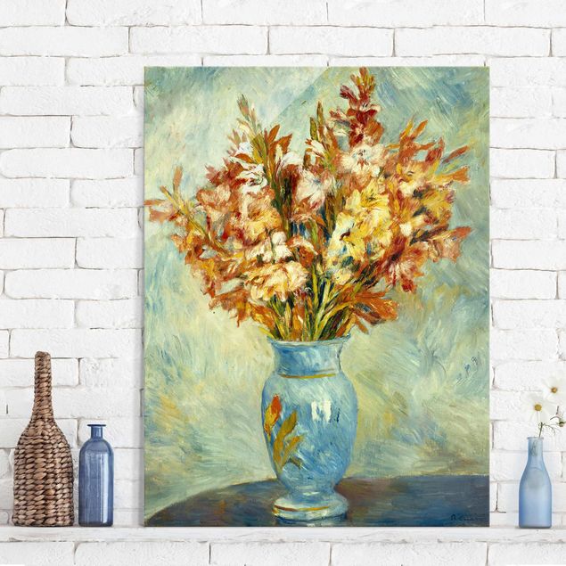 Wanddeko Küche Auguste Renoir - Gladiolen in Vase