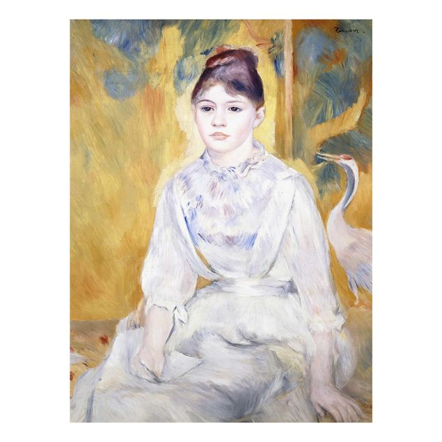 Wandbilder Portrait Auguste Renoir - Junges Mädchen mit Schwan