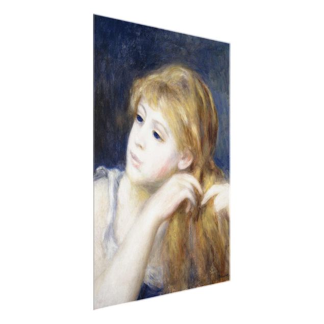Wandbilder Kunstdrucke Auguste Renoir - Kopf eines Mädchens